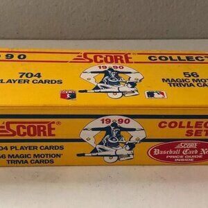 1990 Score Baseball Card Set including Magic Motion Trivia Cards Clean in Box